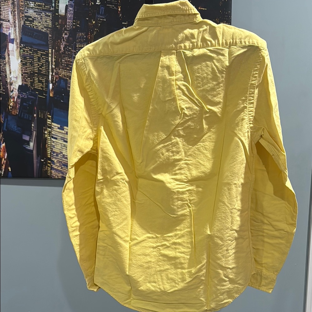 Polo by Ralph Lauren Men’s Yellow Button-Down Oxford Shirt - Picture 3 of 3